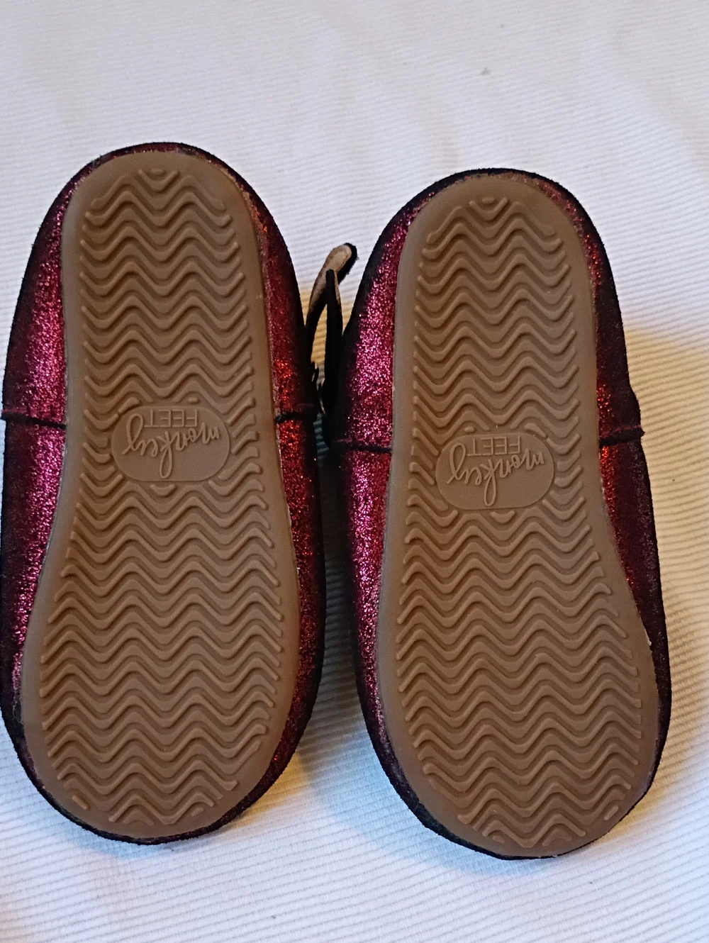 Monkey Feet Baby Toddler Glitter T-Strap Mary Janes